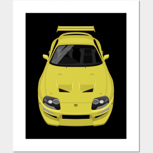 Supra GT MK3 3rd gen 1JZ Body Kit - Yellow Posters and Art